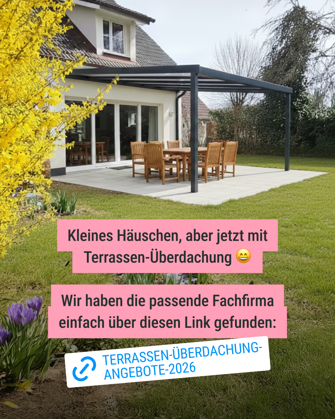 Aroundhome - Terrassenüberdachung Facebook ad from Apr 14, 2026