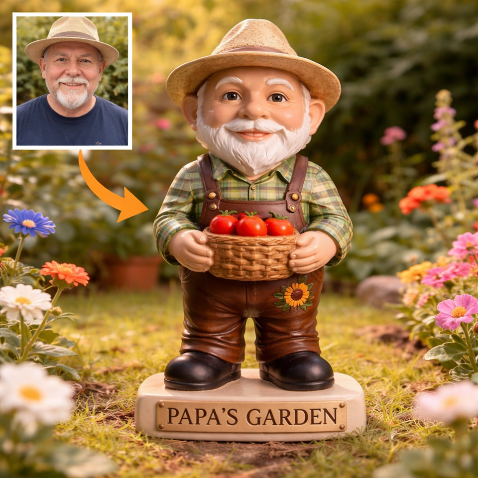 Printerval - Personalisierte Geschenke Facebook ad: Custom Gnome From Any Photo - Personalisierte…