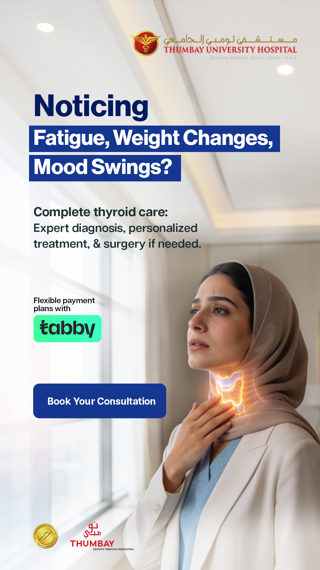 Thumbay University Hospital Facebook ad