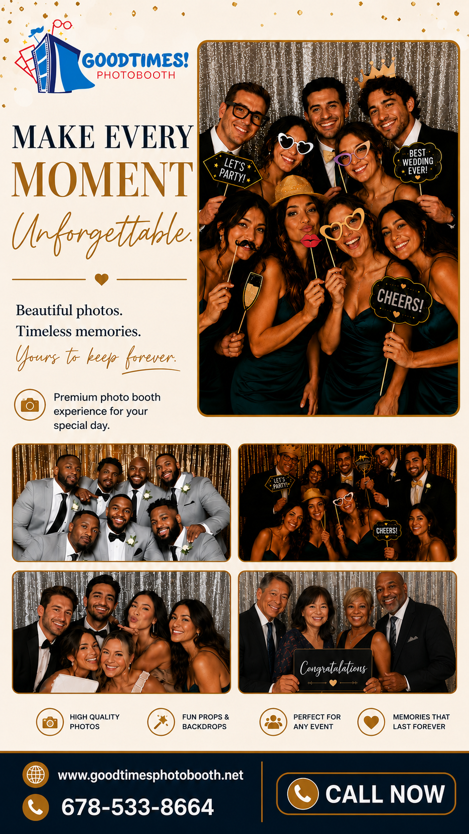 GoodTimes Photobooth Facebook ad from Jul 23, 2026