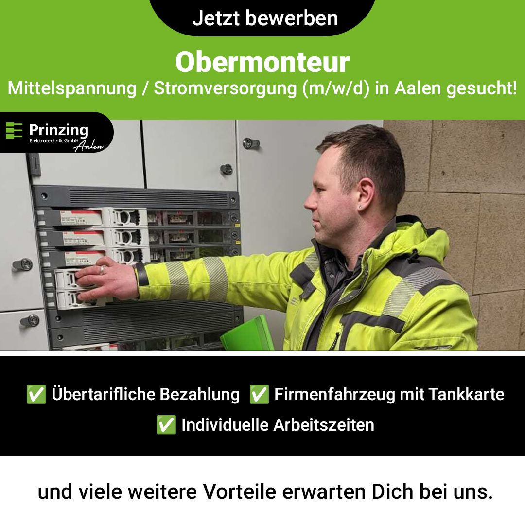 Prinzing Elektrotechnik GmbH Aalen Facebook ad