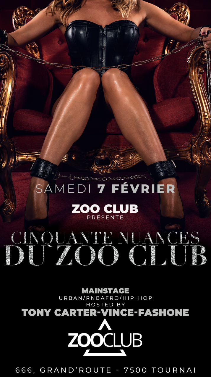 ZooClub Tournai Facebook ad: Samedi! Plongez dans l’univers du mystère, du glamour…