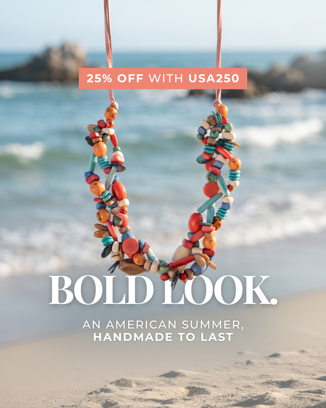 Tagua Jewelry by Soraya Cedeno Facebook ad