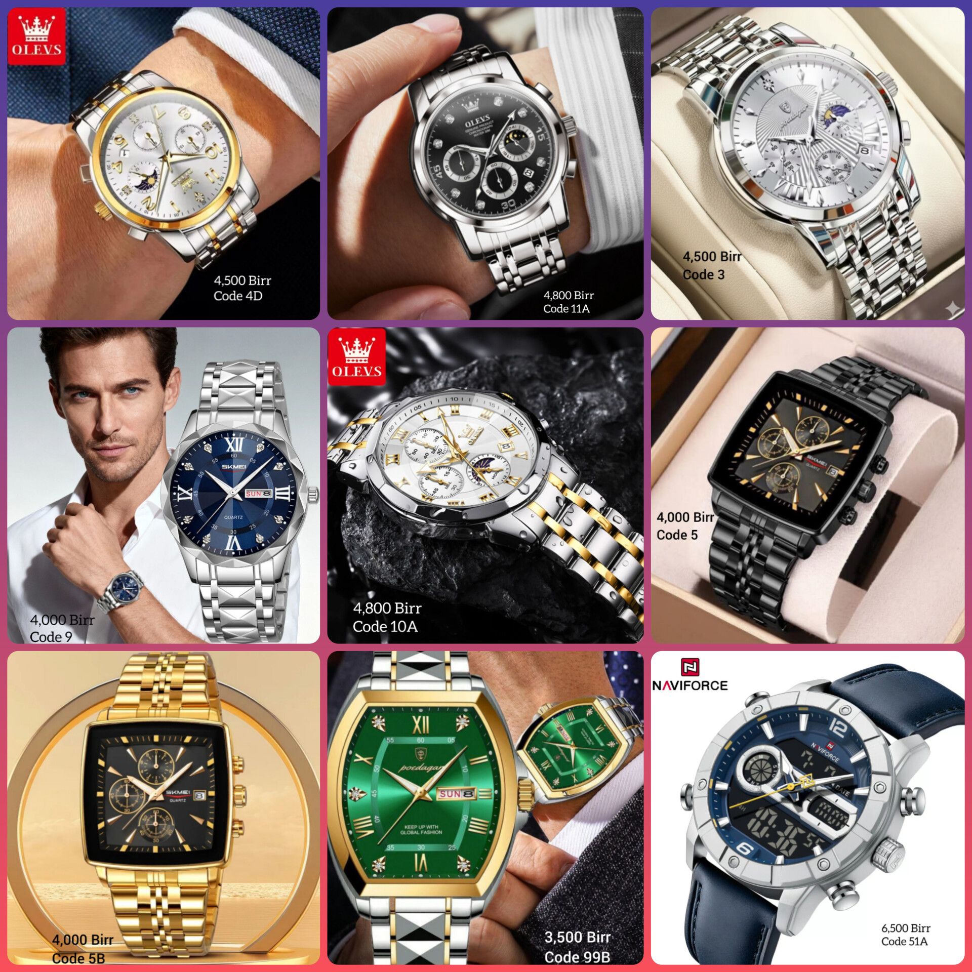 ዘናጭ ሰዓቶች Facebook ad: ምስሉን በመጫን የቴሌግራም ቤተሰባችን ይቀላቀሉ