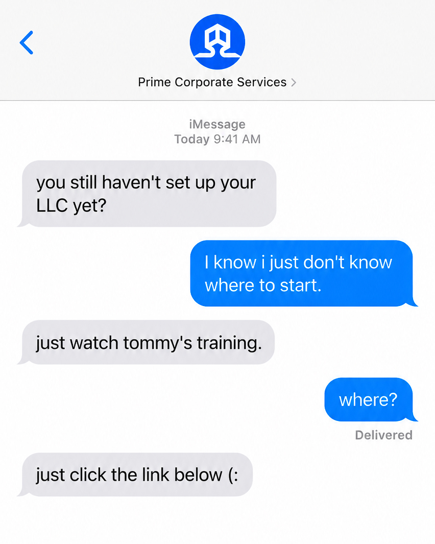 Prime Corporate Services Facebook ad