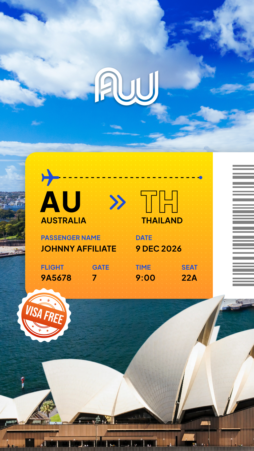 Affiliate World Conferences Facebook ad: Next stop: Bangkok. The industry is boarding.