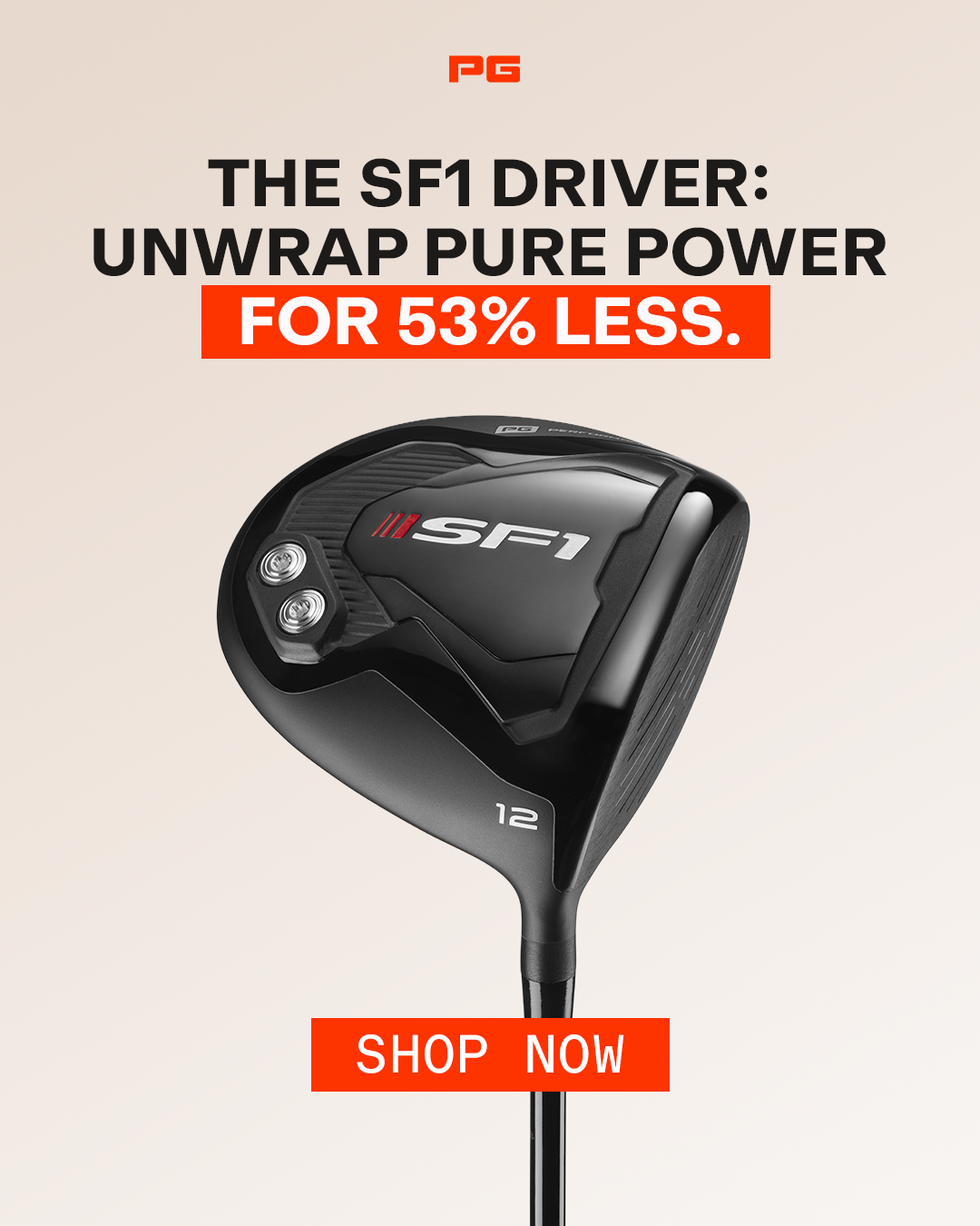 Performance Golf Facebook ad