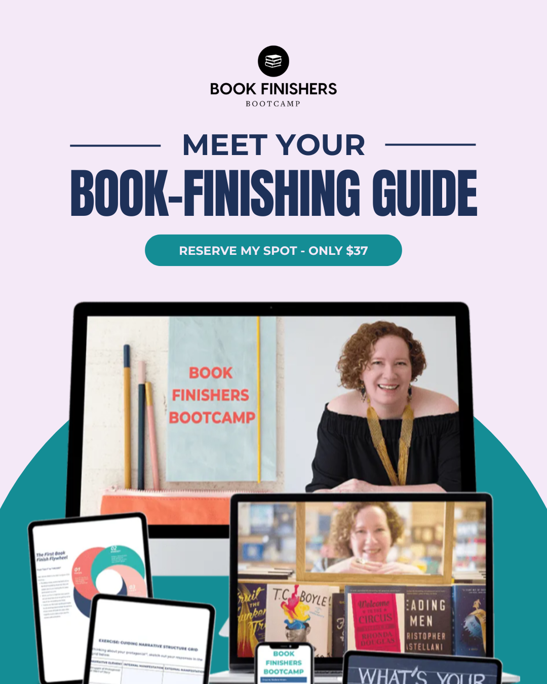 Resilient Writers Facebook ad: Stop Dreaming About Being a Writer. Start Finishing Your…