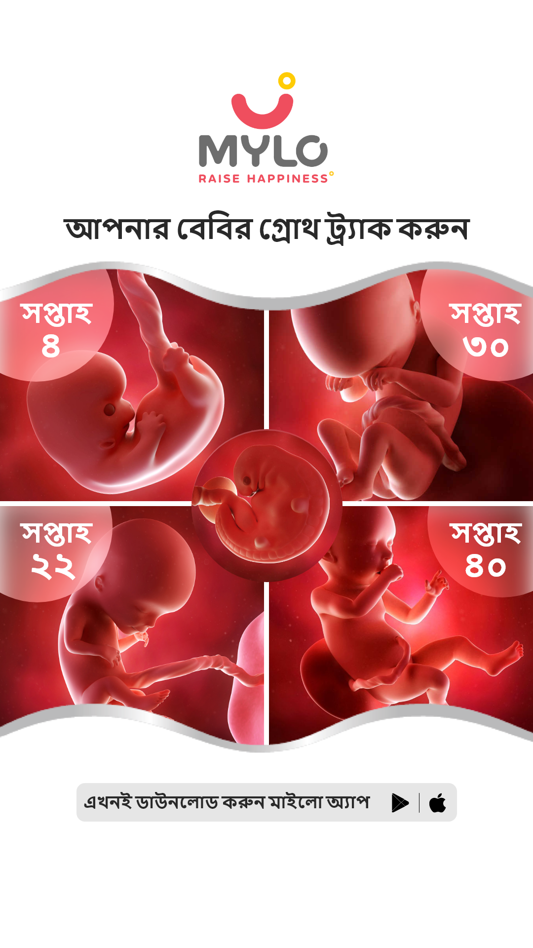 Mylo - Pregnancy & Baby App Facebook ad