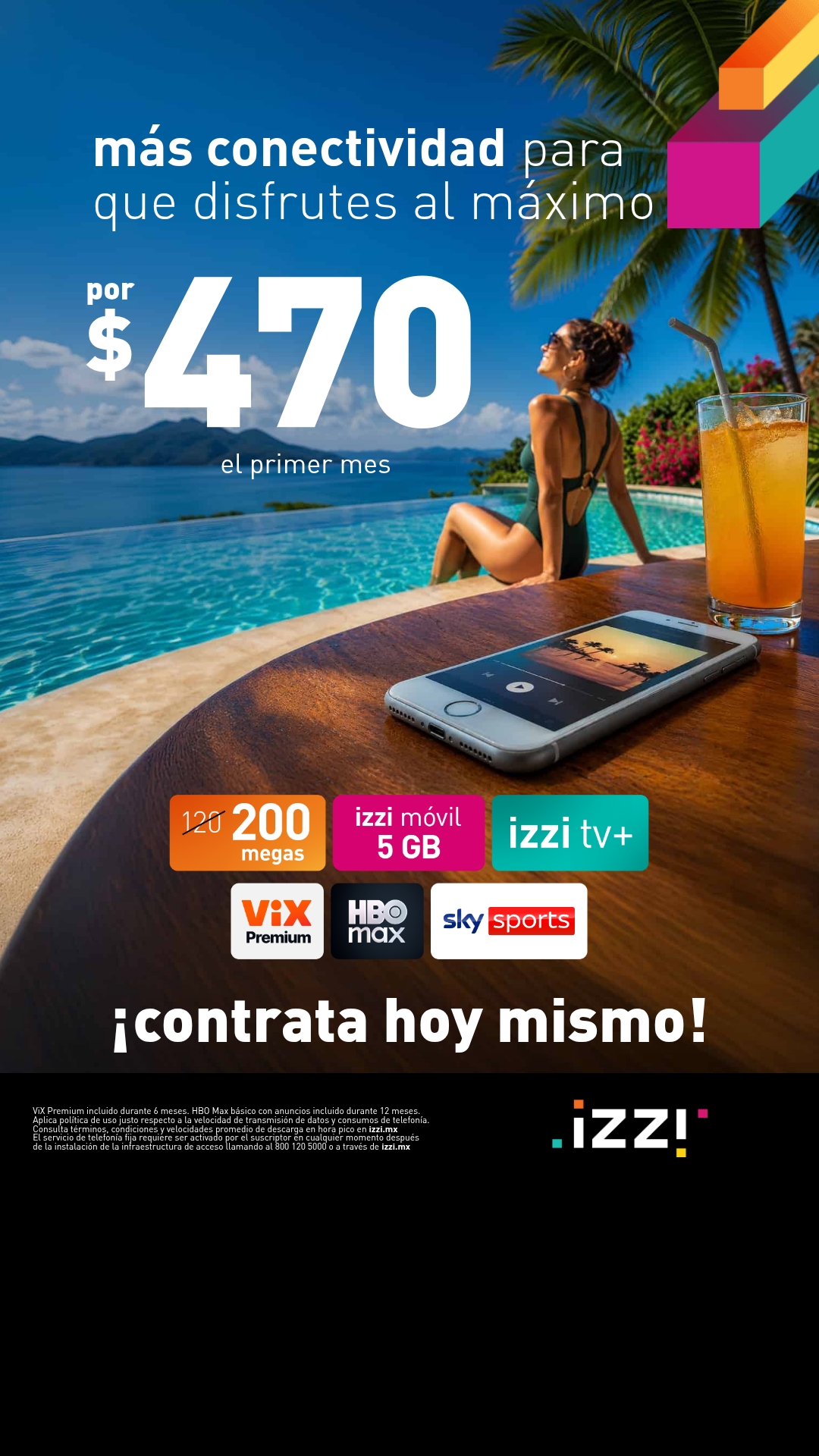 Planes izzi Facebook ad from Jul 3, 2026