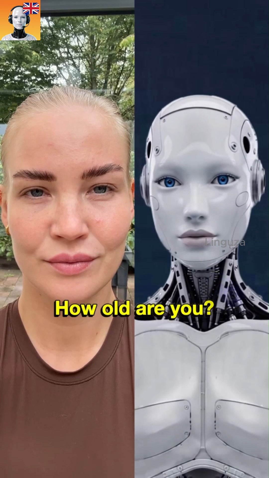 Linguza: AI English Tutor Facebook ad: Try free now!