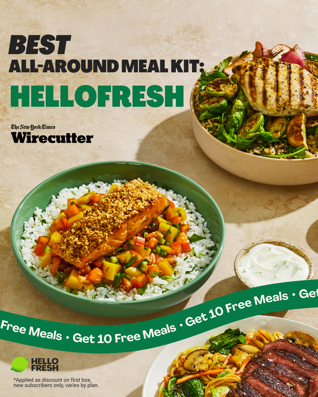 HelloFresh Facebook ad