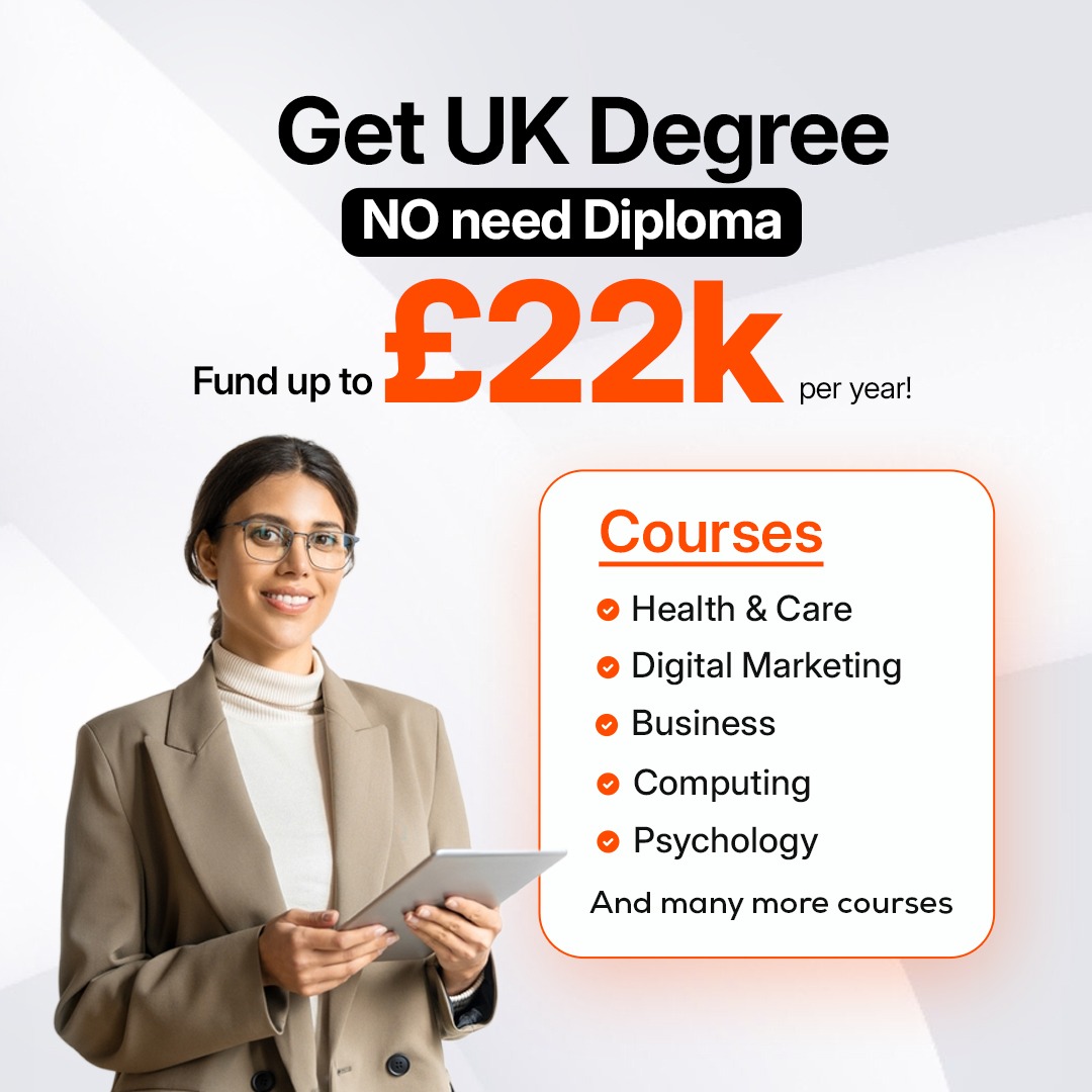 EduCare International Facebook ad: Study while working:
