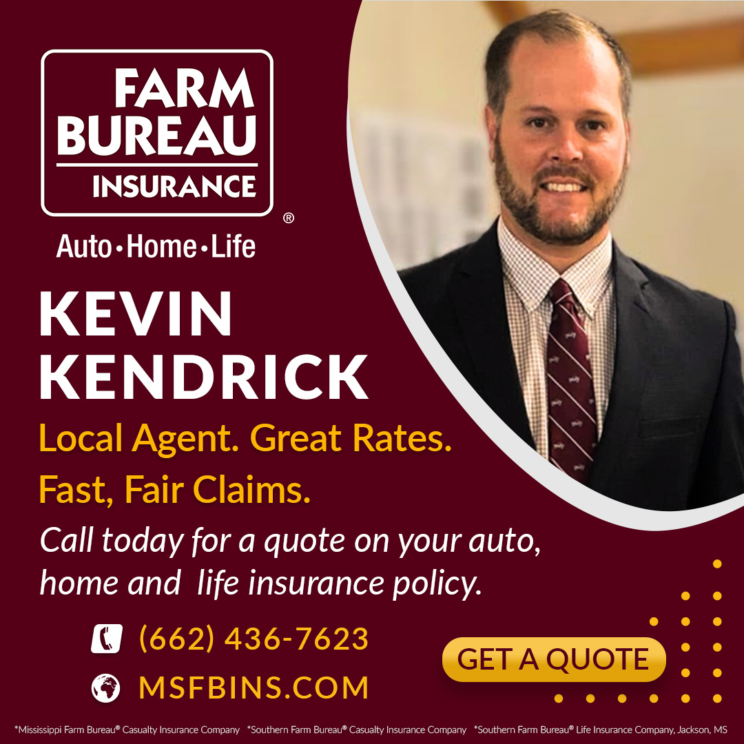 Kevin Kendrick, MS Farm Bureau Insurance Facebook ad: Prentiss County, MS