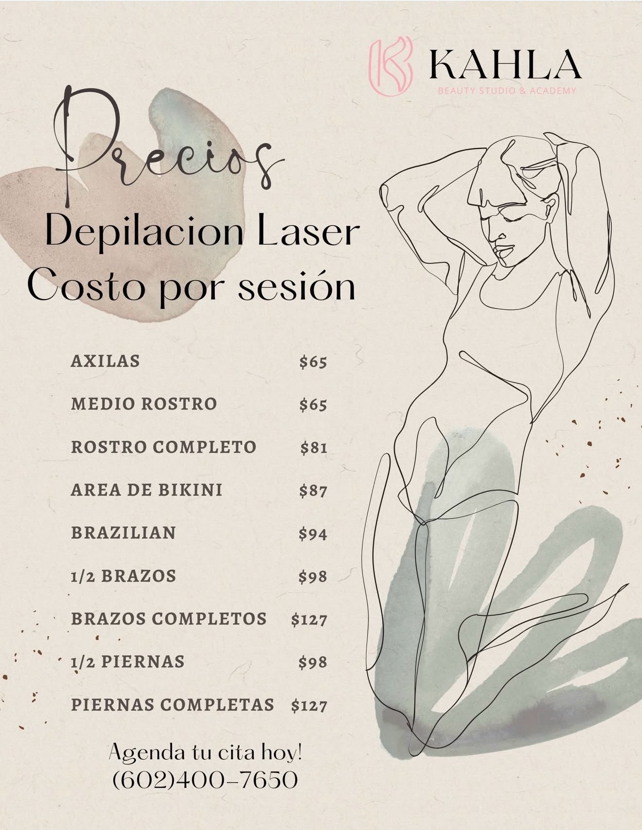 Kahla Beauty Studio Facebook ad