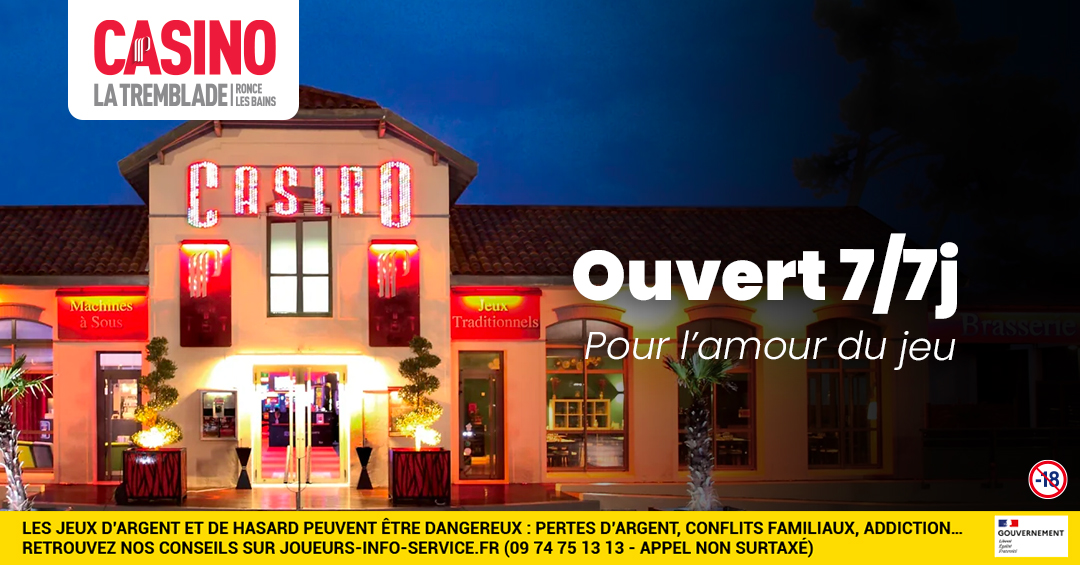 Casino Partouche La Tremblade / Ronce les bains Facebook ad from Nov 1, 2025