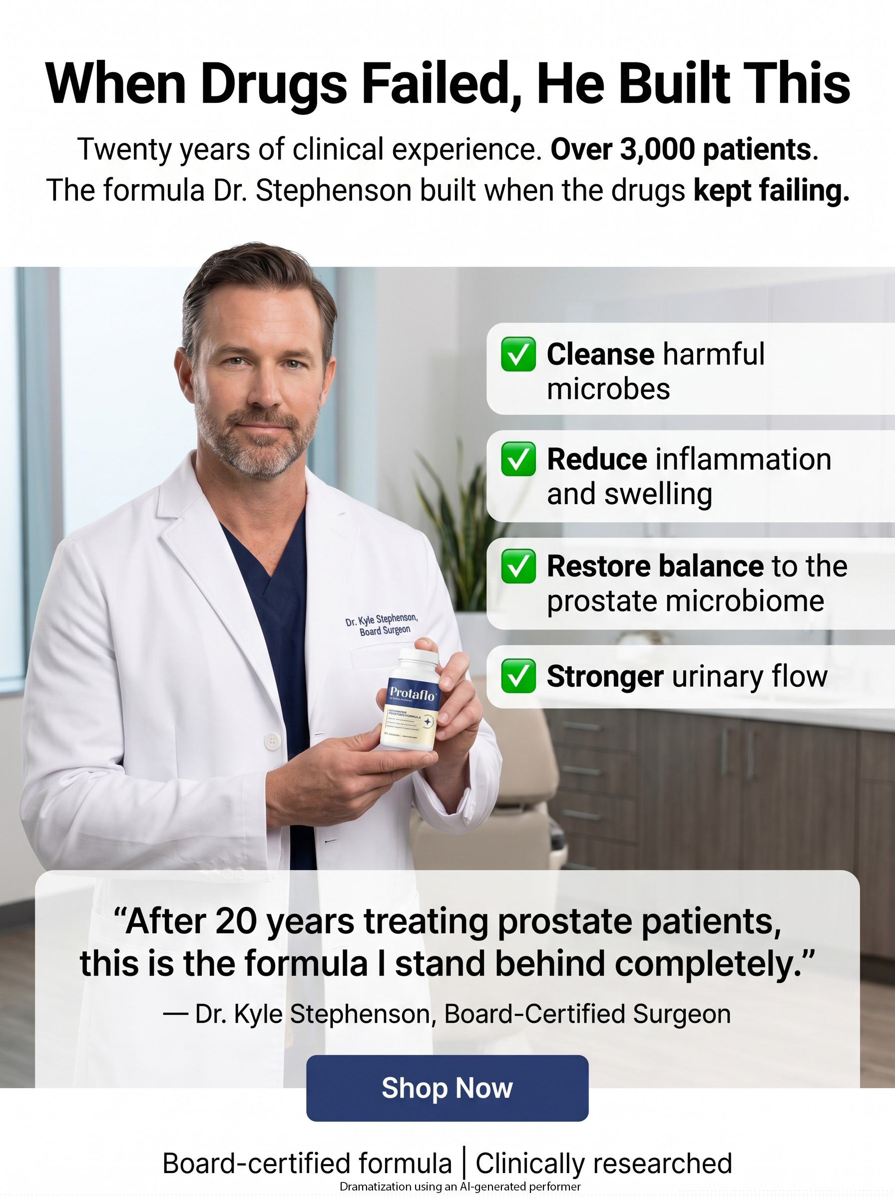 Protaflo Facebook ad