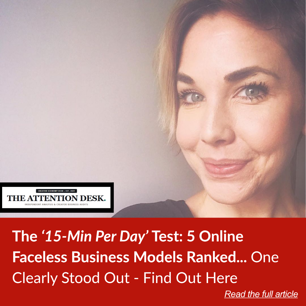 The Attention Desk Facebook ad: The 60-Day Test: Five Biz Models But Only One Had Zero Cam…