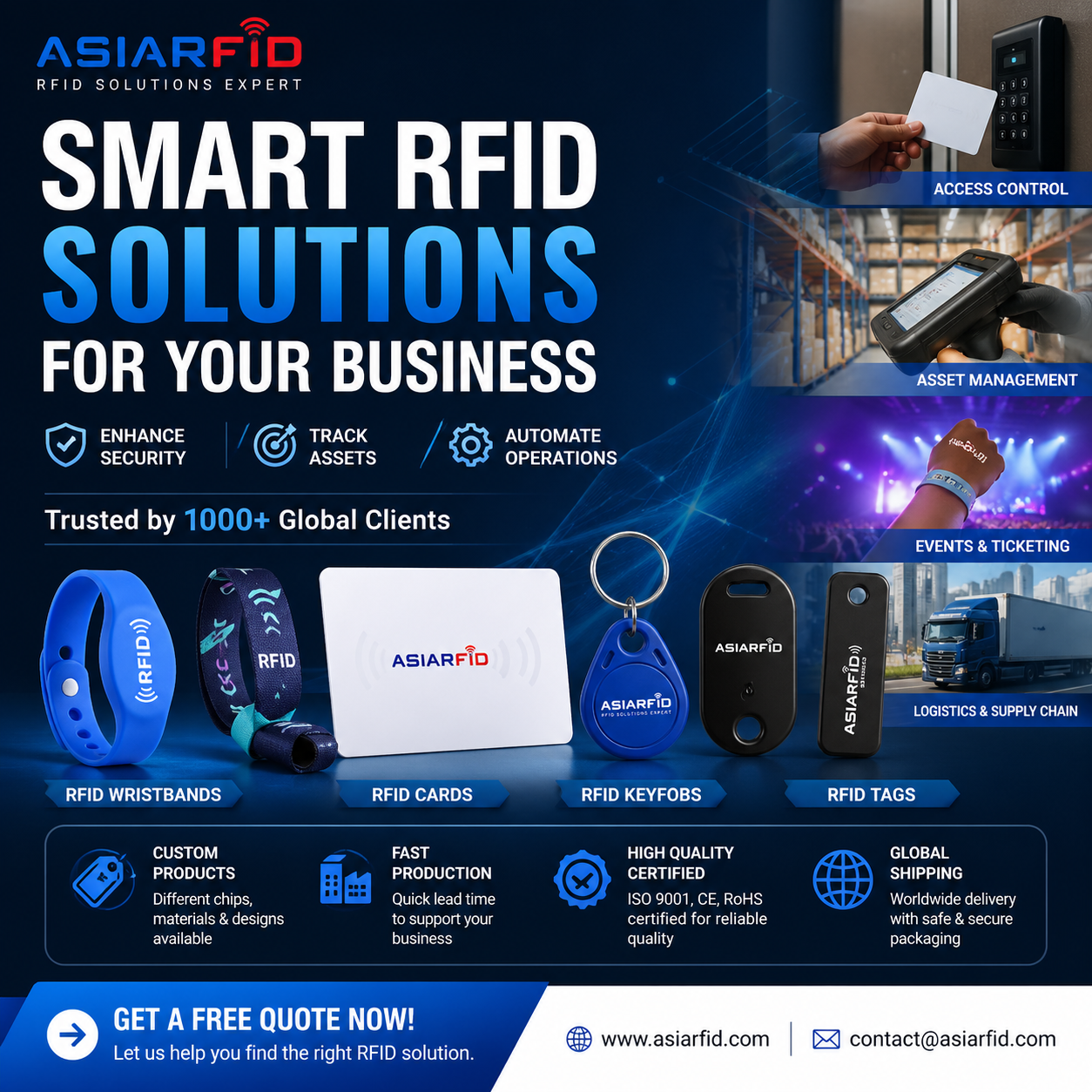 Asiarfid.com Facebook ad: Looking for a reliable RFID supplier?