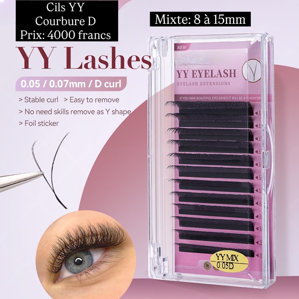 Cosmetics Market Facebook ad: Nos cils extensions