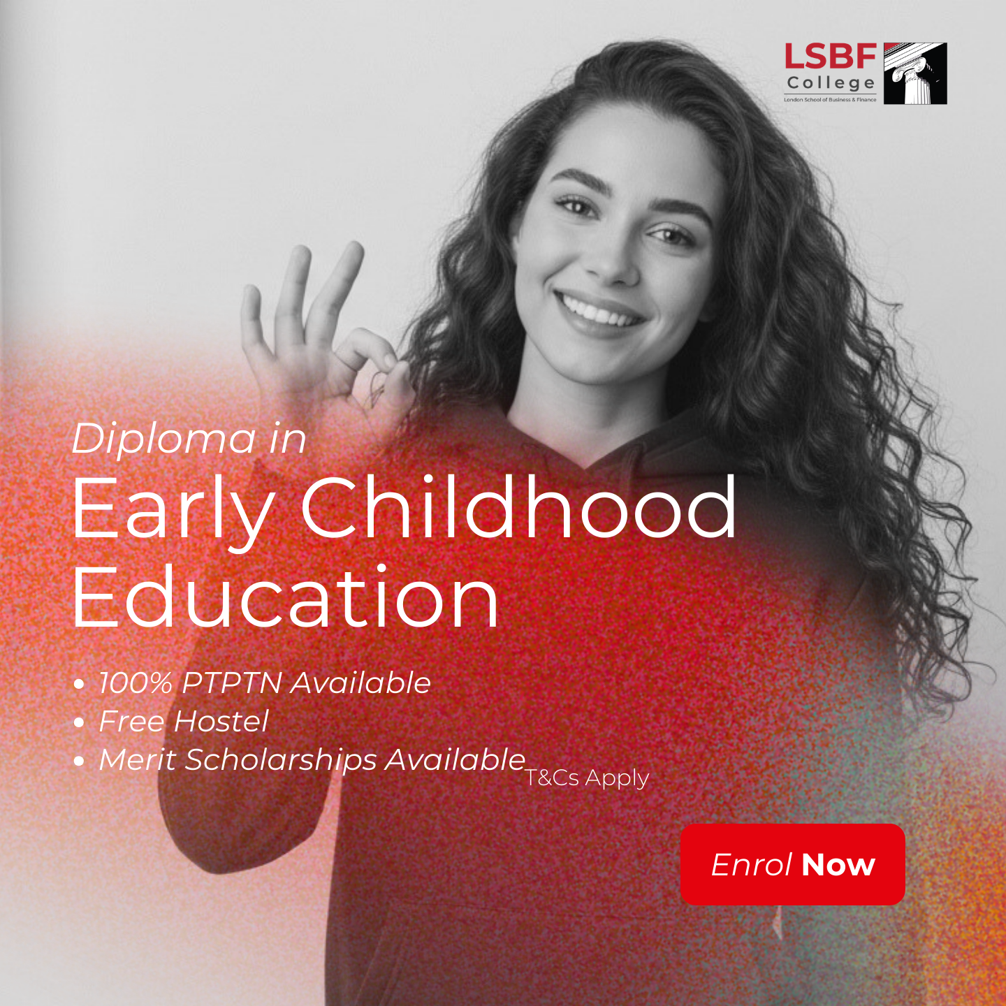 LSBF Malaysia Facebook ad: Diploma in Early Childhood Education at LSBF Malaysia