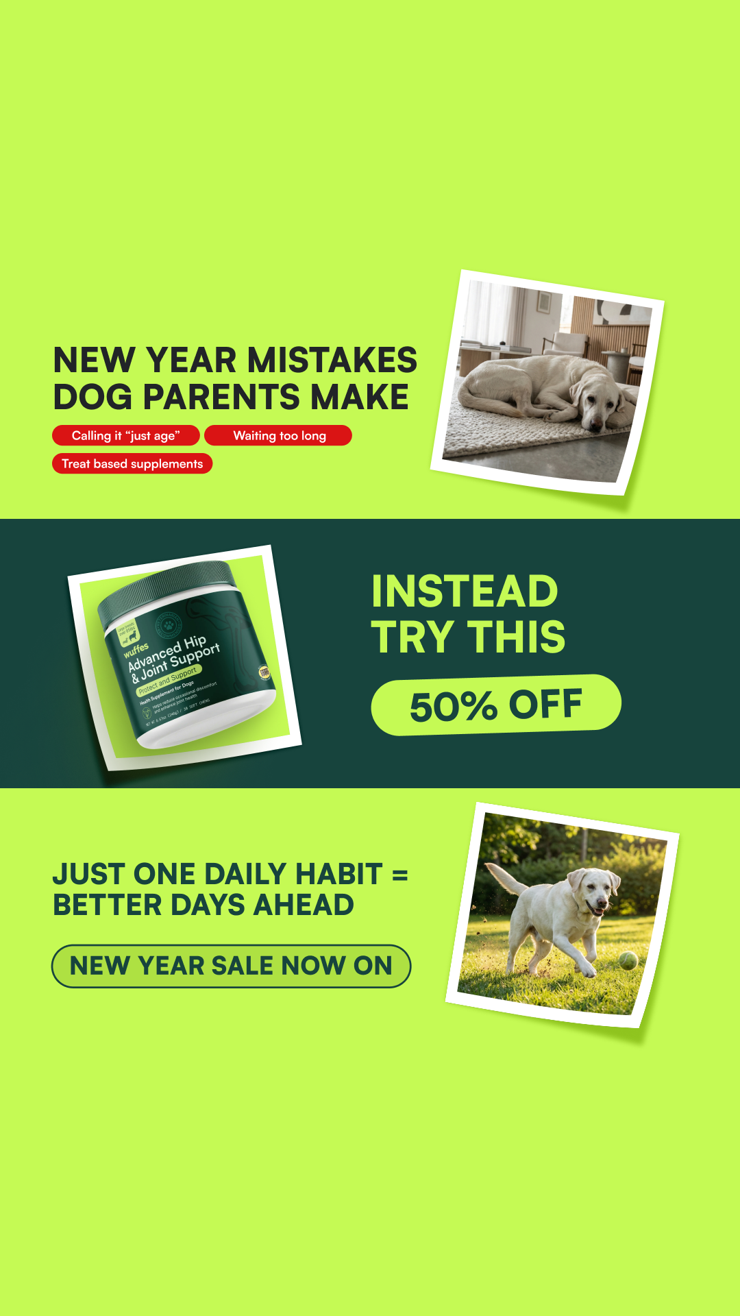 Wuffes Facebook ad