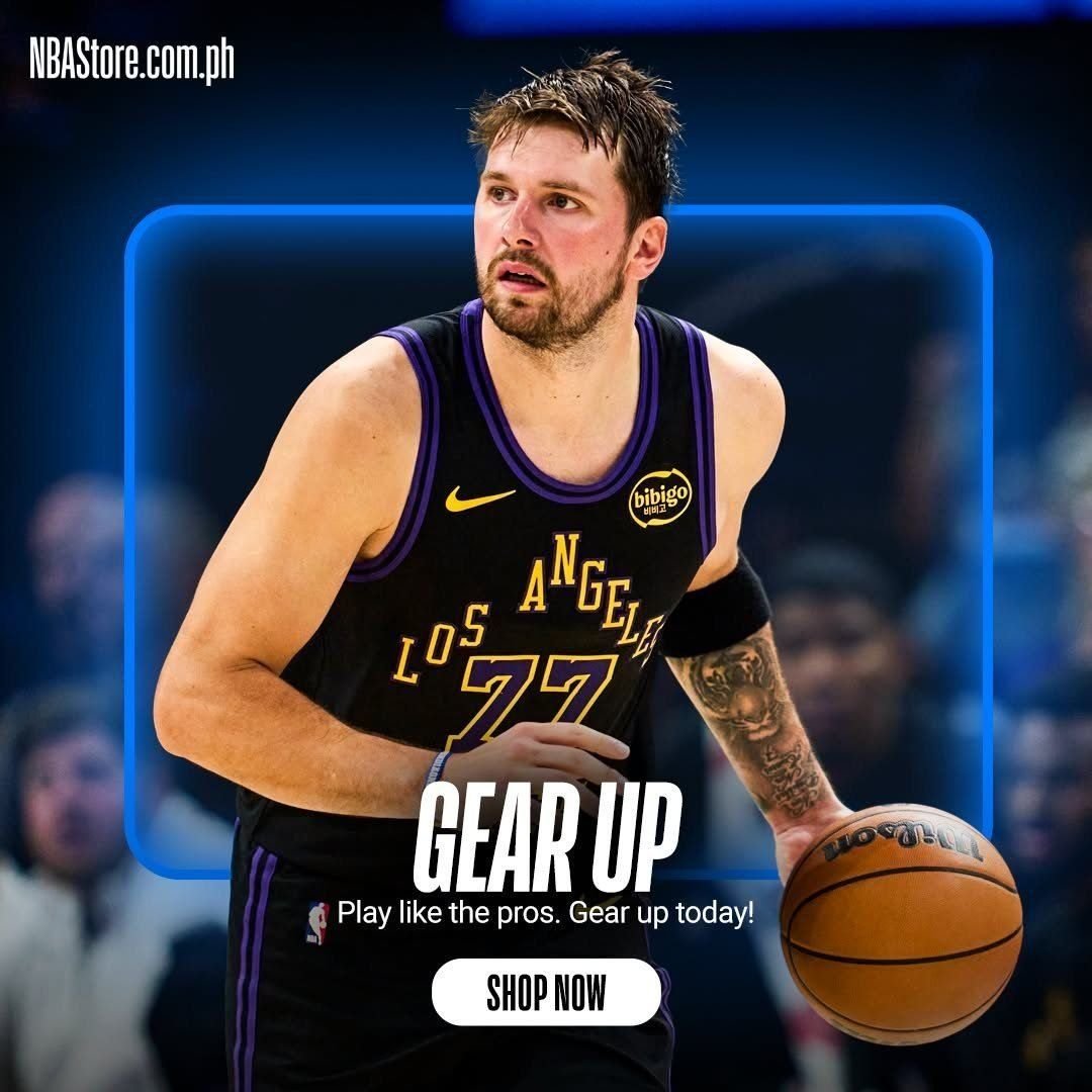 NBA Store Philippines Facebook ad: Rep your team. Shop now!