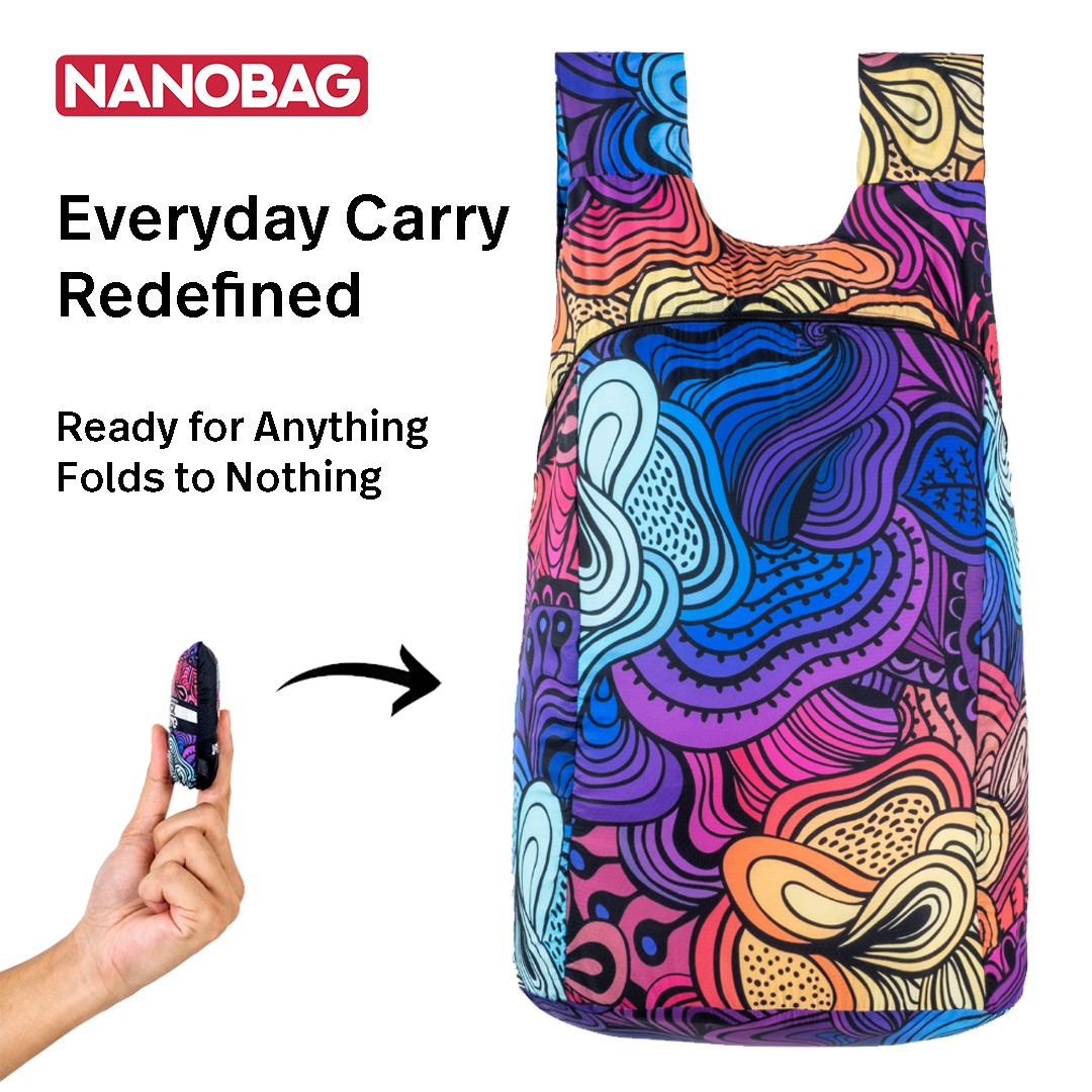 Nanobag Facebook ad: The latest breakthrough in reusable bags.