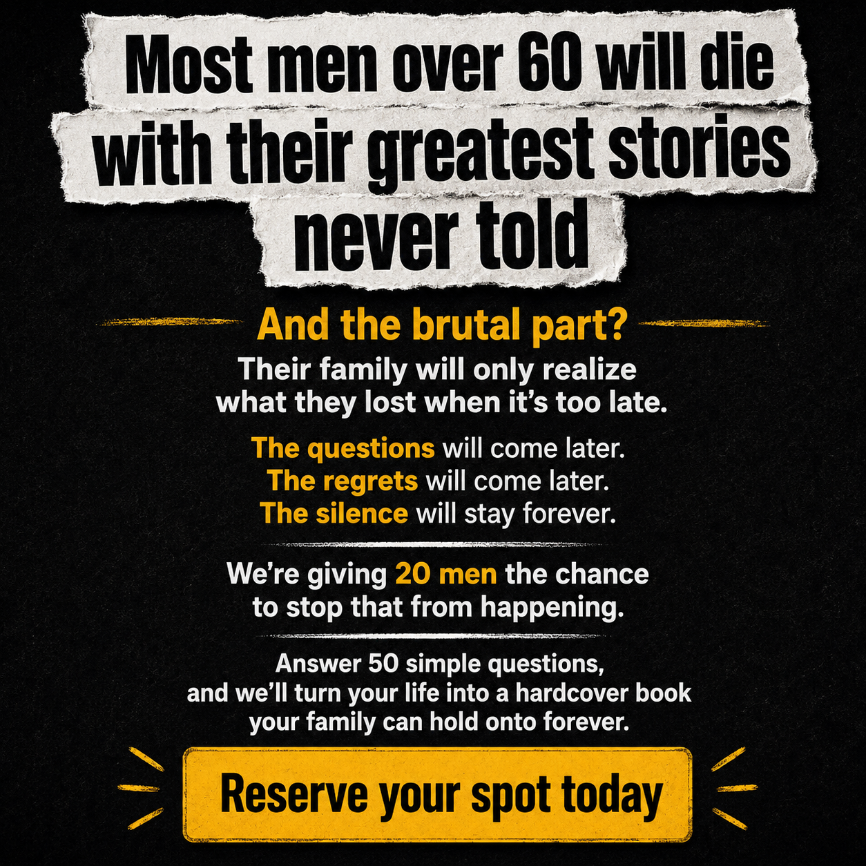 Memowrite Facebook ad