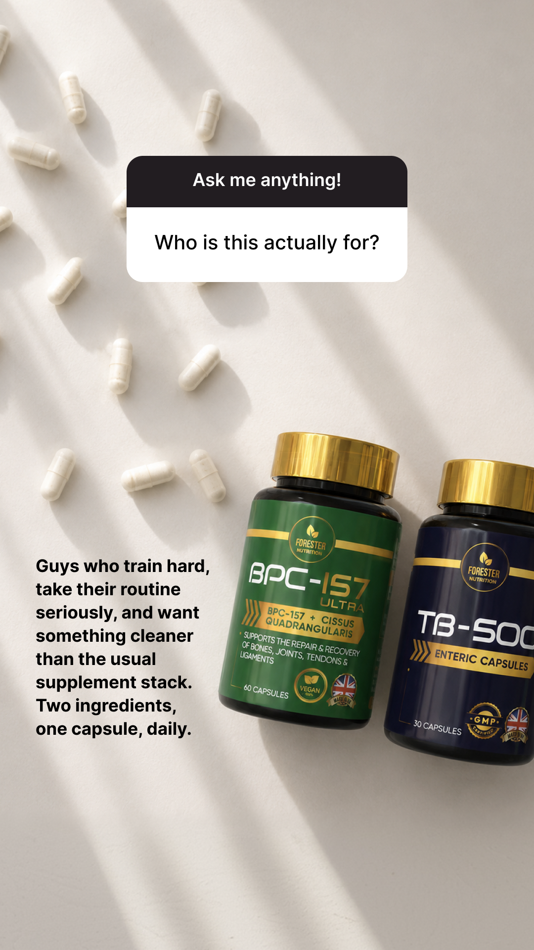Forester's Nutrition Facebook ad from Jul 8, 2026