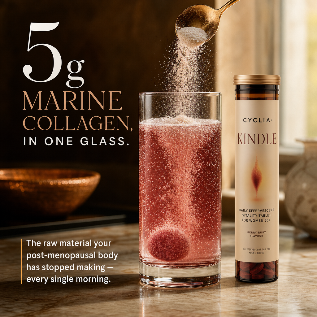 Women's Health Insider Facebook ad: 5g marine collagen a day