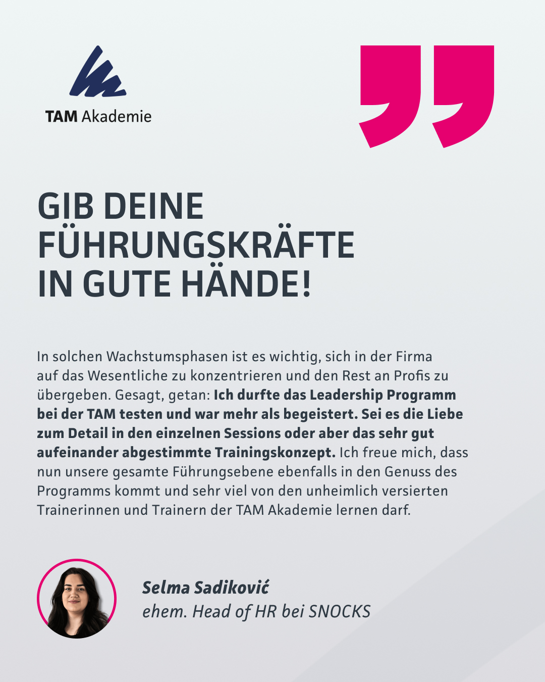 TAM Akademie Facebook ad