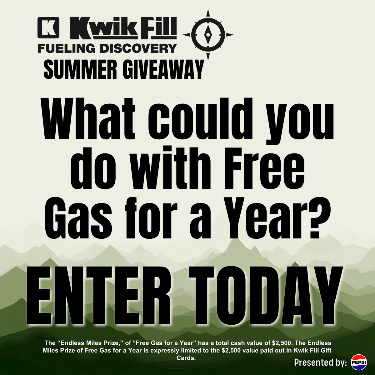 Kwik Fill Facebook ad: Pump Up Your Luck!