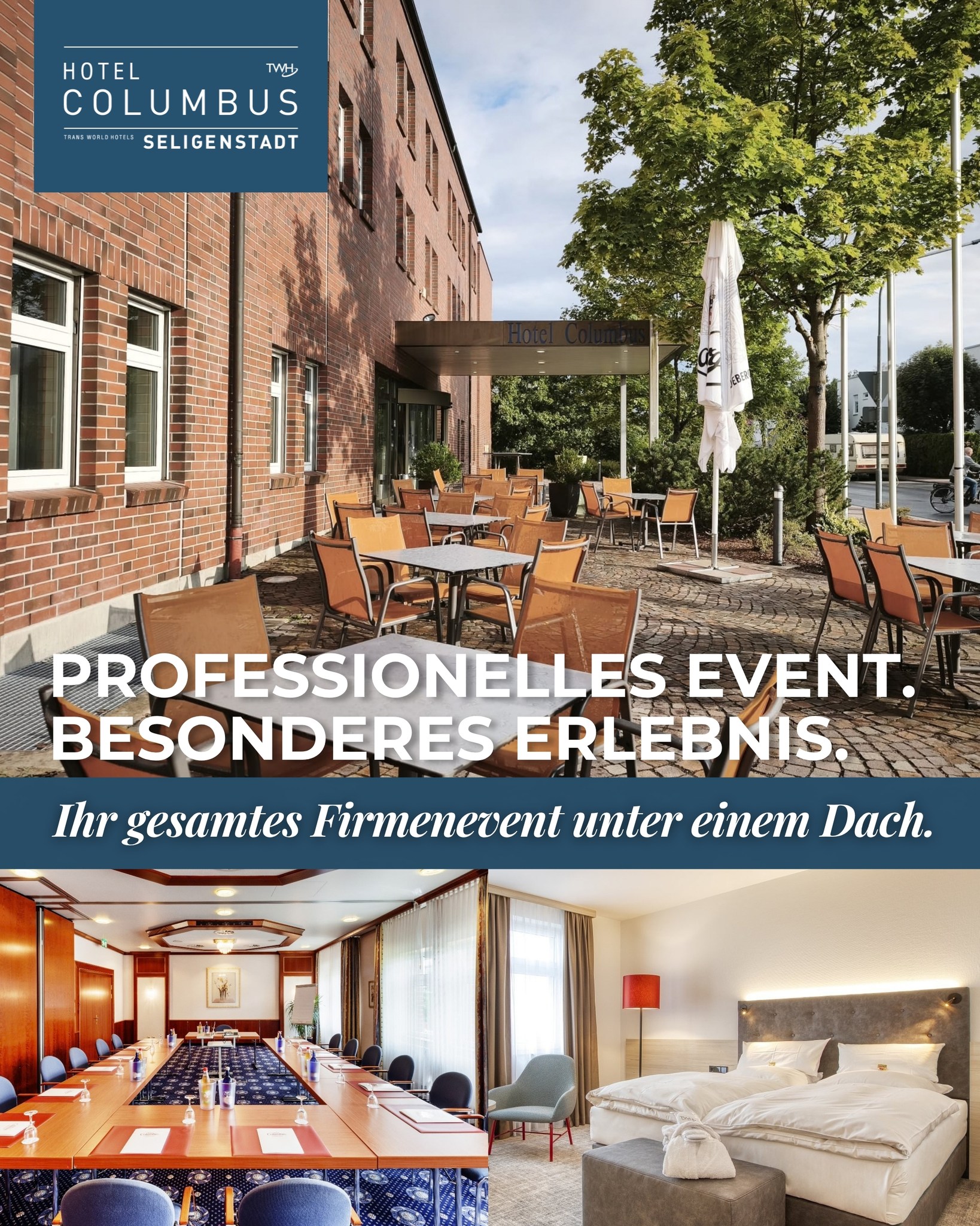 Hotel Columbus, Seligenstadt Facebook ad: Erfolgreiche Tagungen brauchen den richtigen Rahmen.