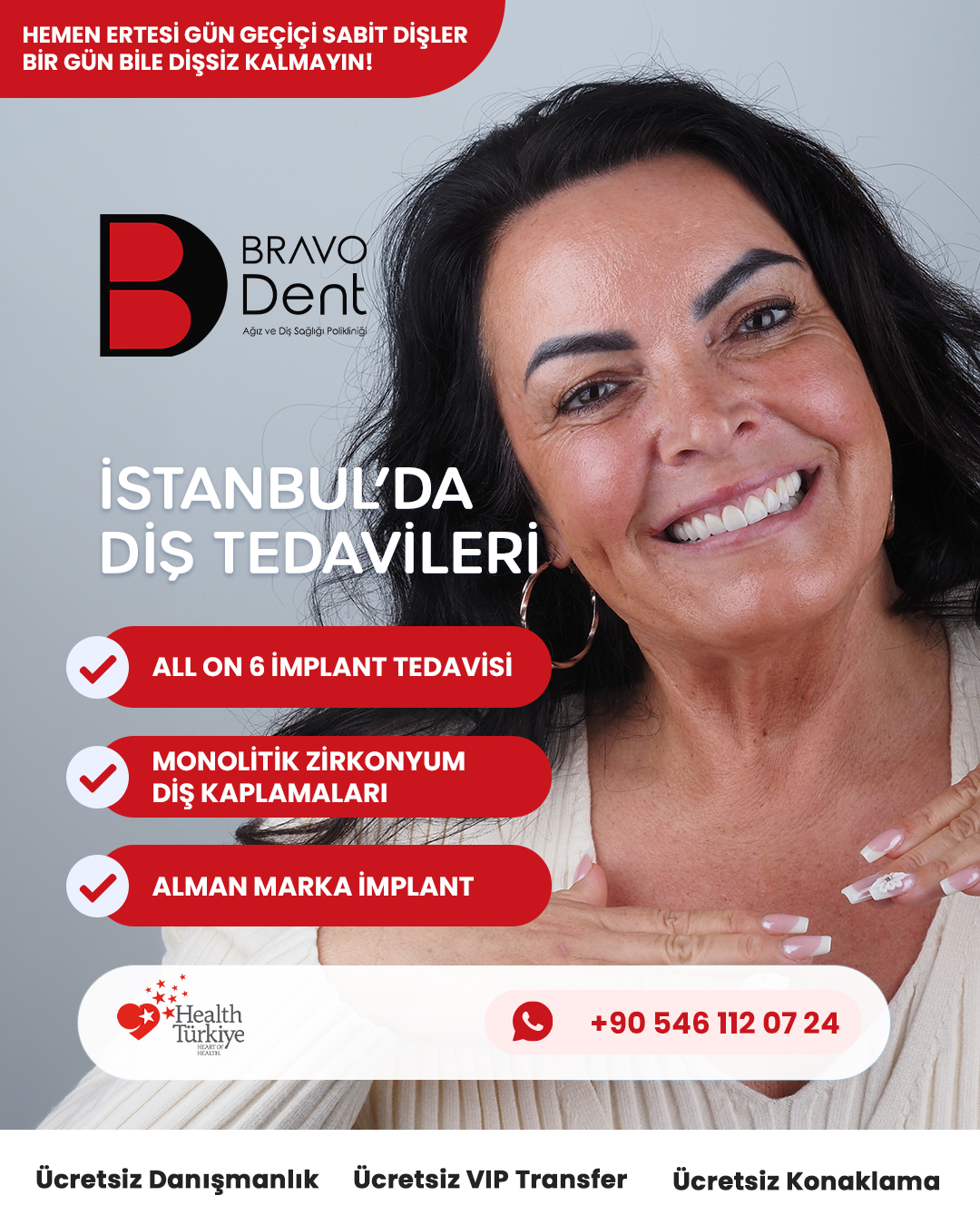 Bravodent International Facebook ad: Gülüşünüzü Yenilemenin Tam Zamanı!