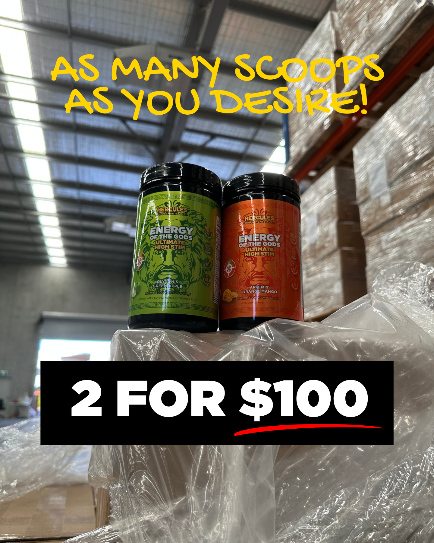 Hercules Supplements Aust Facebook ad