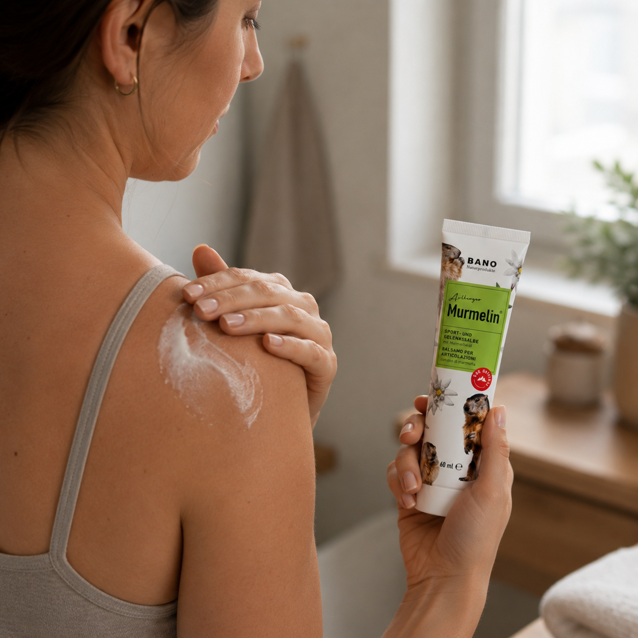 BANO Healthcare GmbH Facebook ad: Original MURMELIN Sport- und Gelenksalbe: