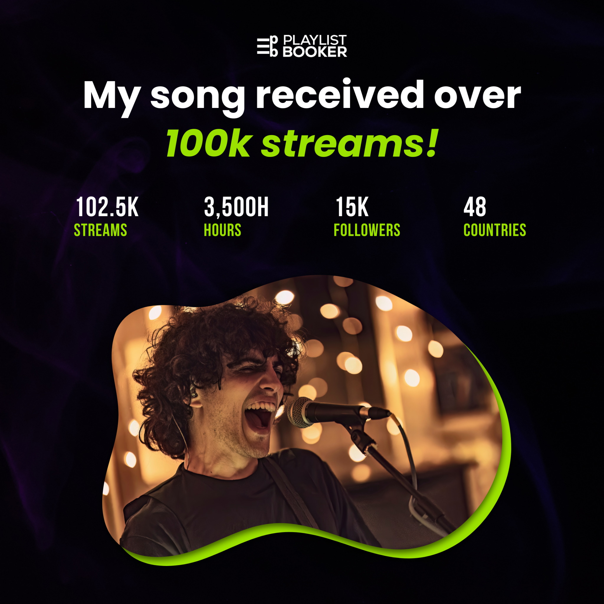 Playlist Booker Facebook ad