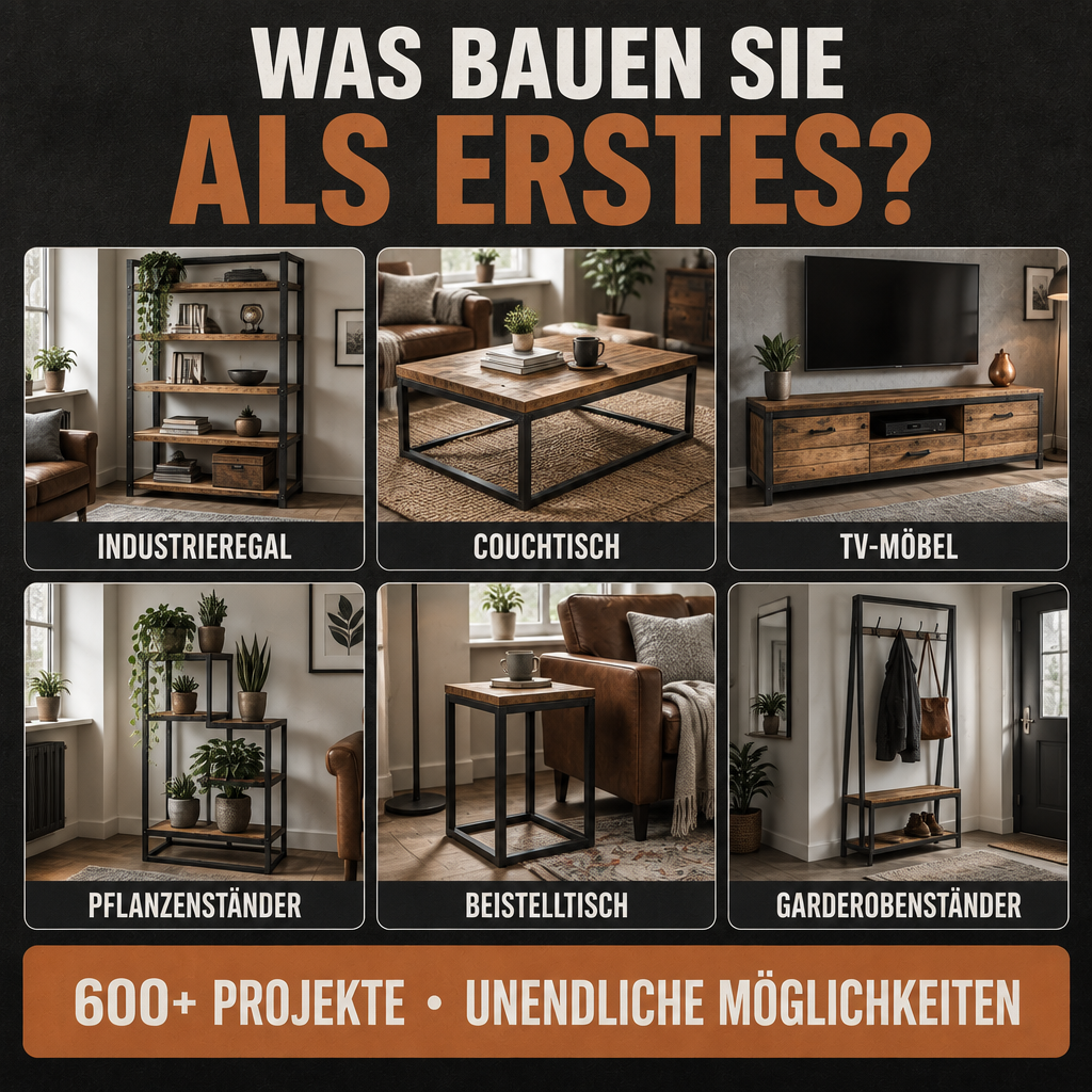 Master Crafts DIY Facebook ad: 600+ Metallbau Projekte