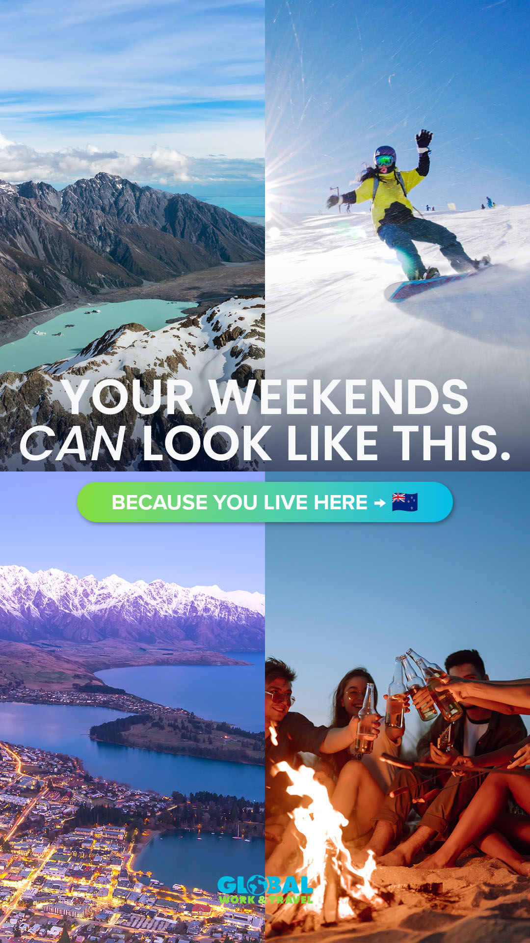 Global Work & Travel Facebook ad