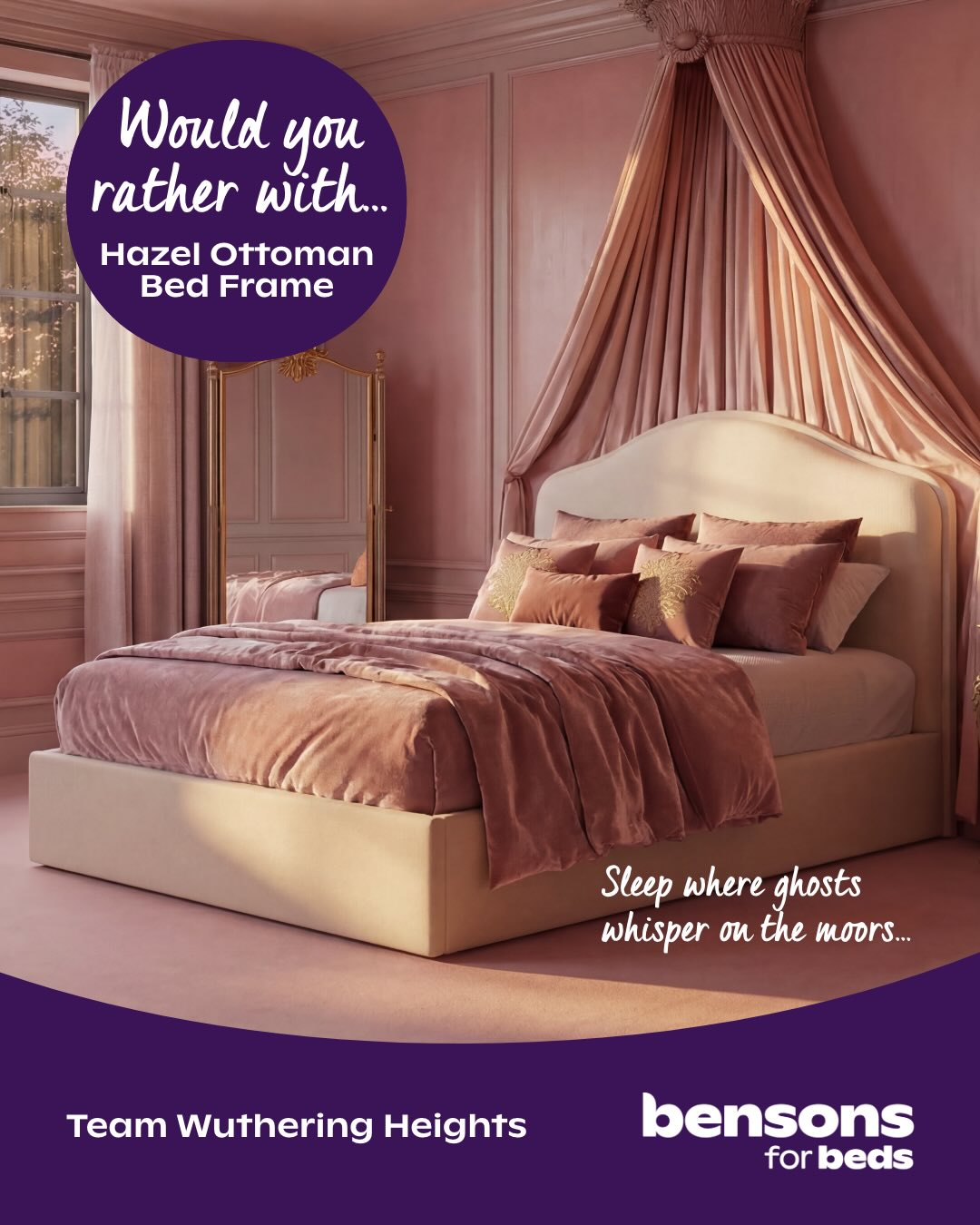 Bensons for Beds Facebook ad