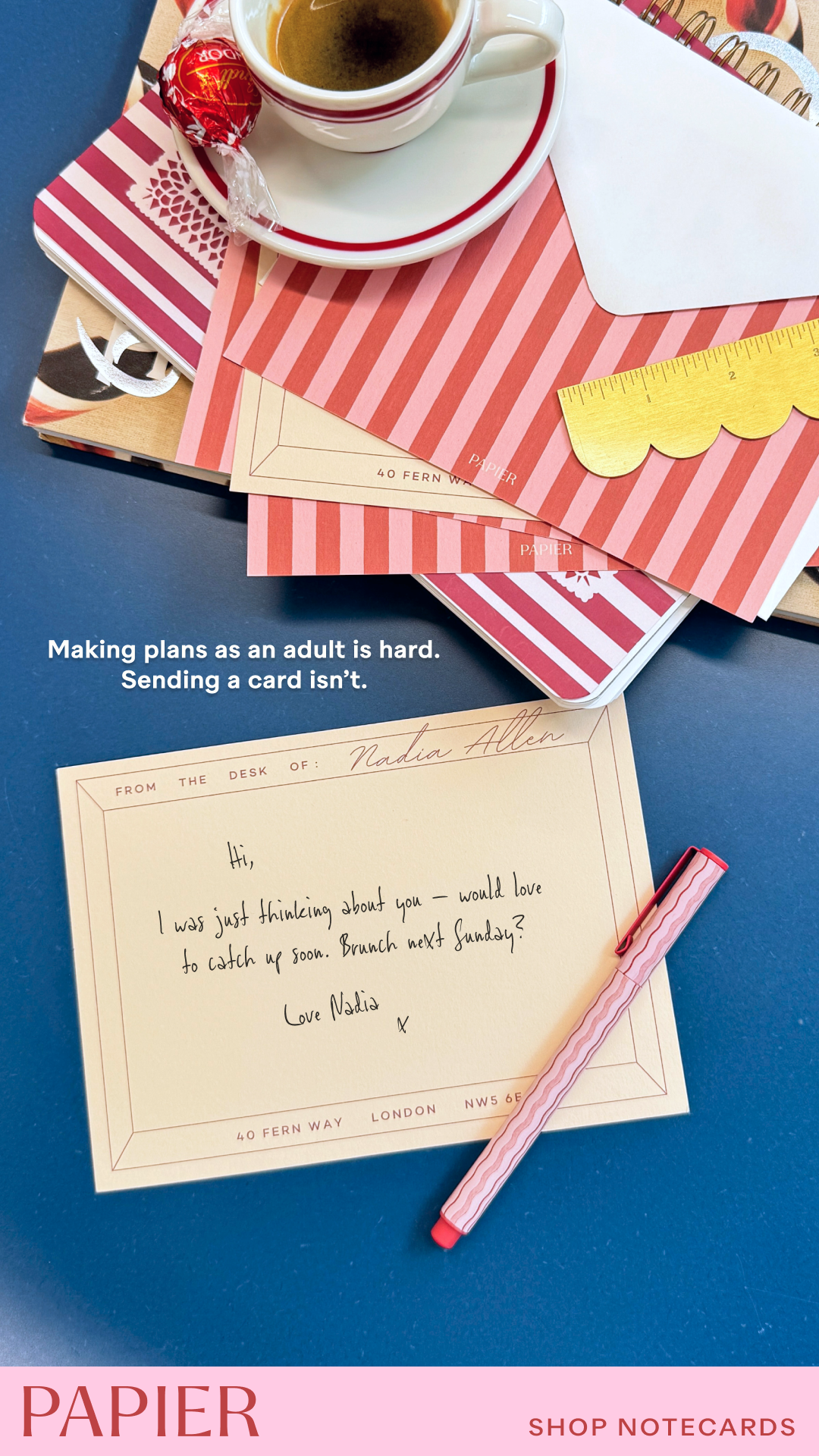 Papier Facebook ad