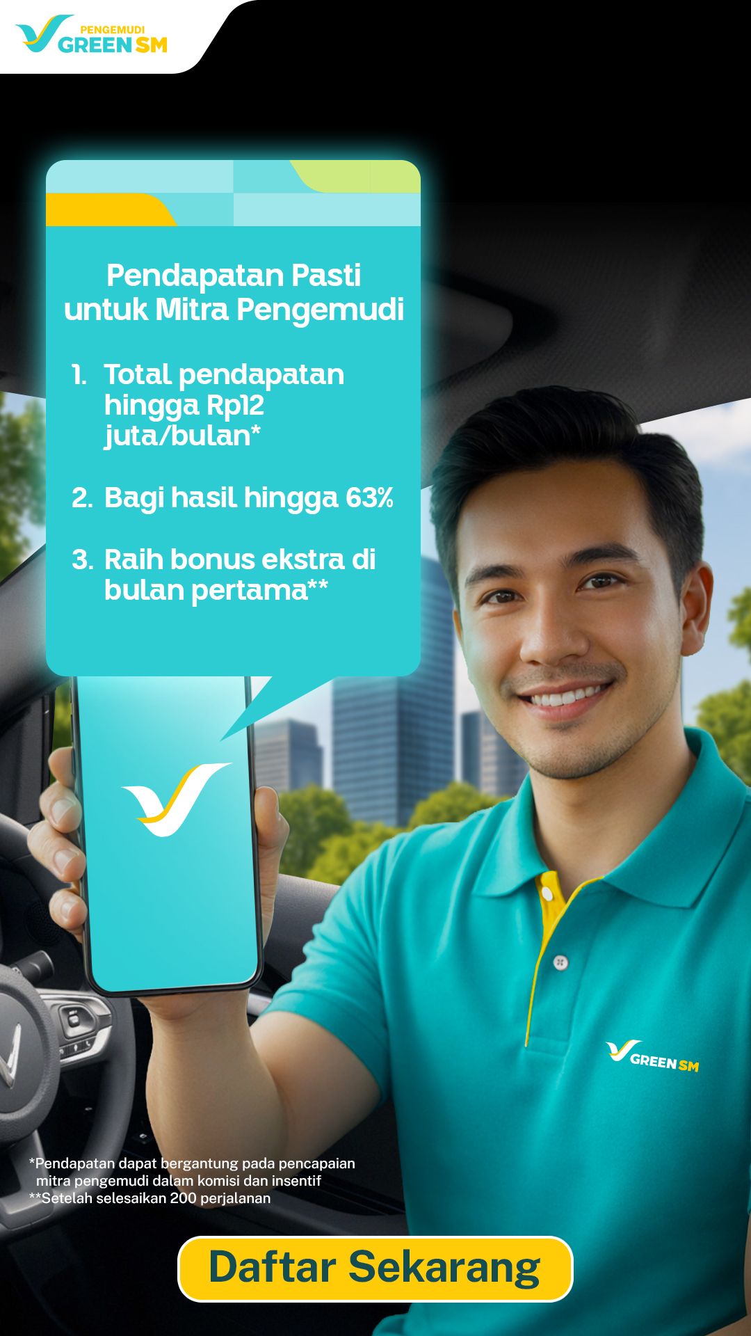 Pengemudi Green SM Facebook ad from Mar 23, 2026