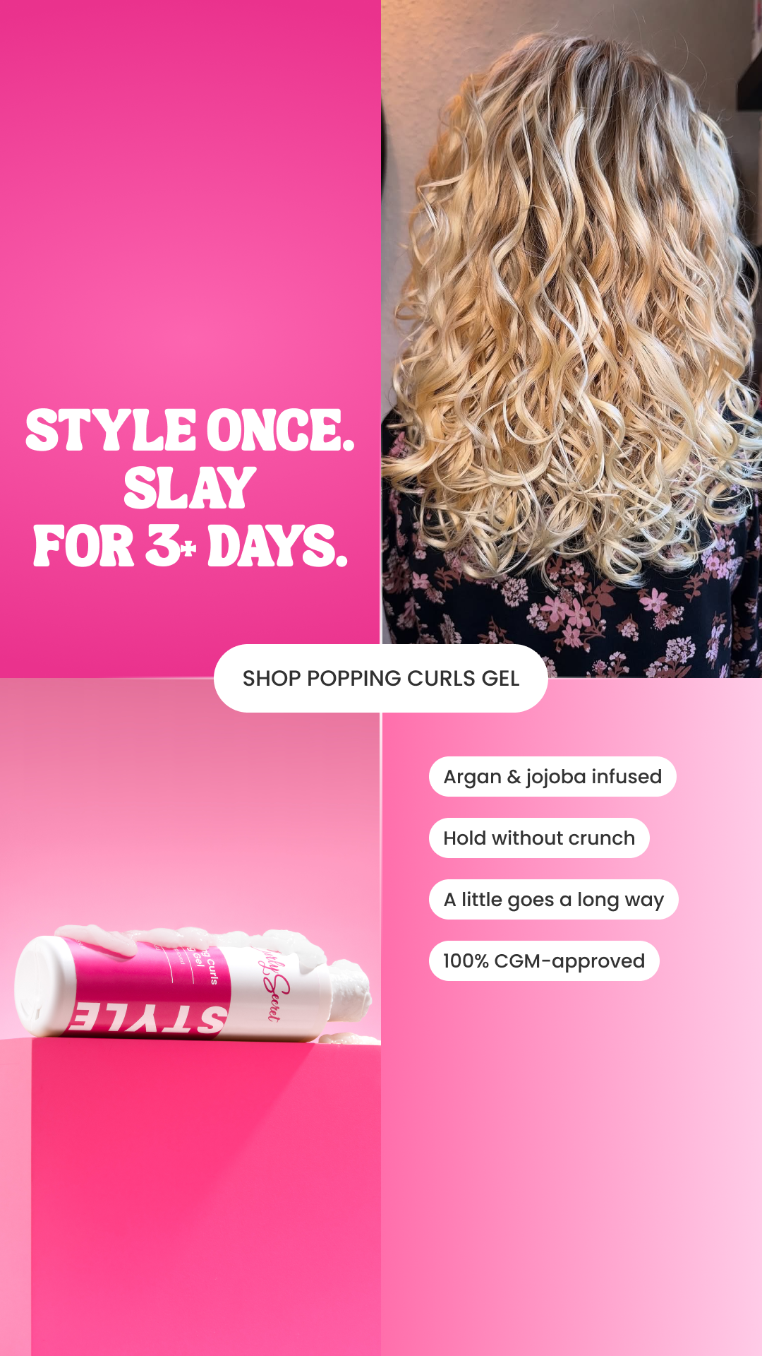 Curly Secret Facebook ad