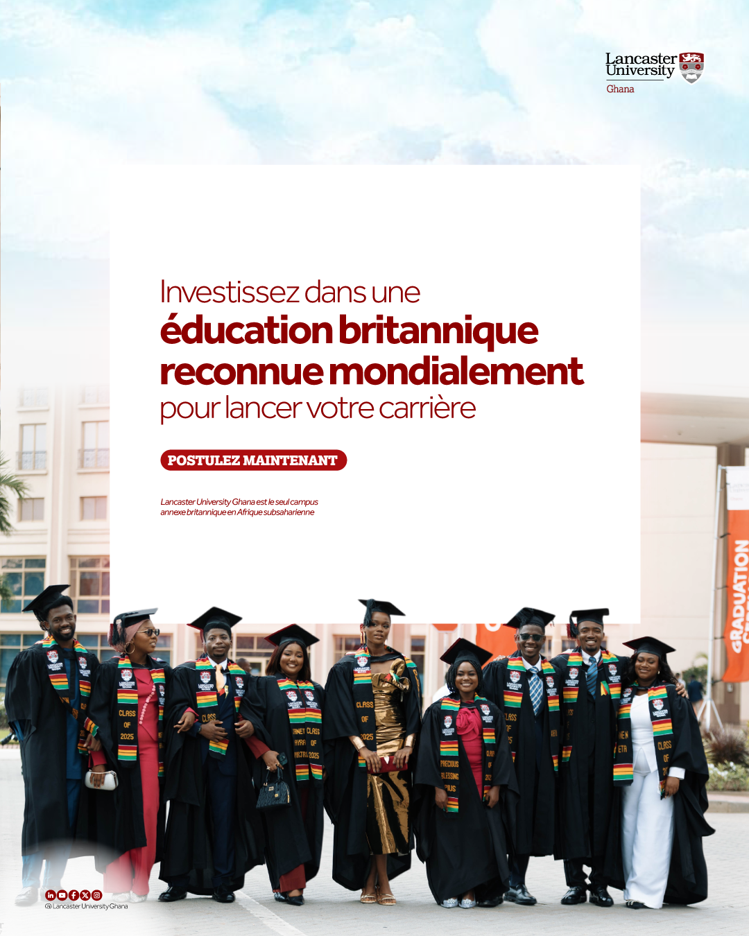 Lancaster University Ghana Facebook ad