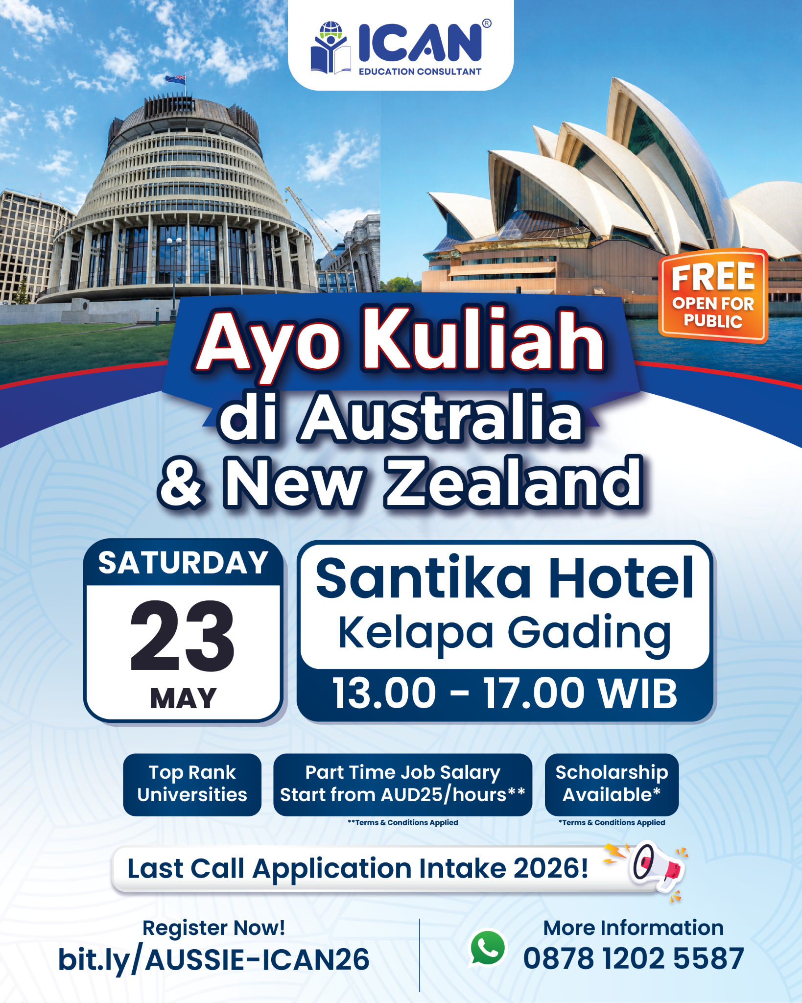 ICAN Education Consultant Facebook ad from May 13, 2026