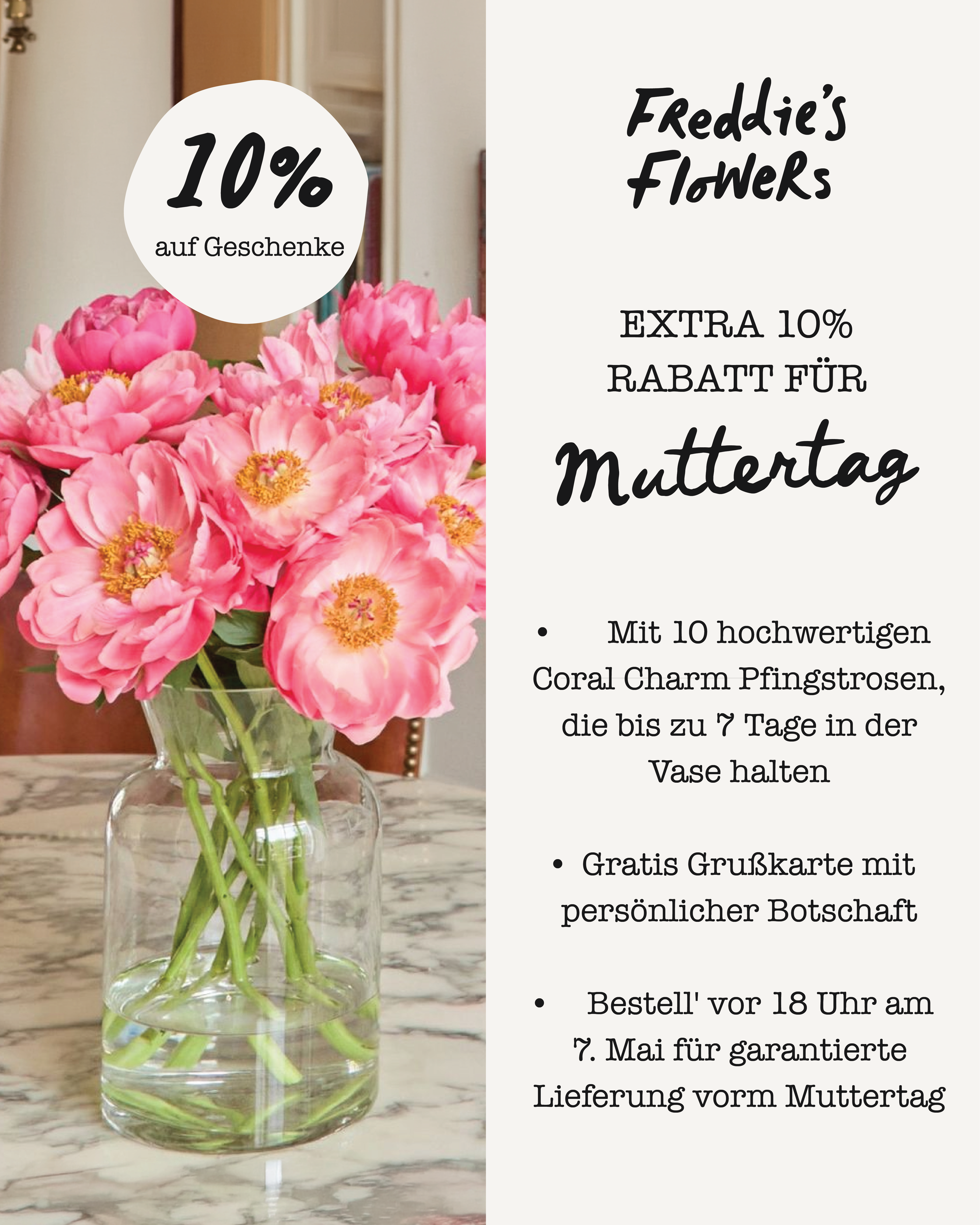 Freddie's Flowers Facebook ad