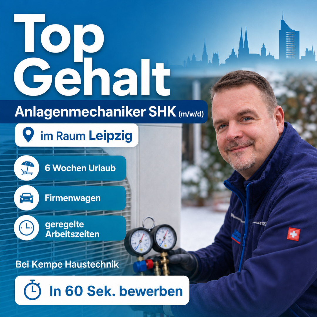 Kempe Haustechnik GmbH Facebook ad: Sichere dir jetzt mind. 40.000 €/Jahr, Firmenwagen & und…