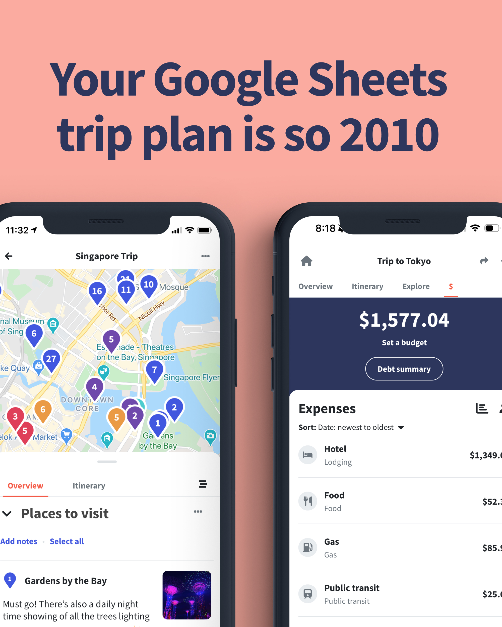 Wanderlog Facebook ad