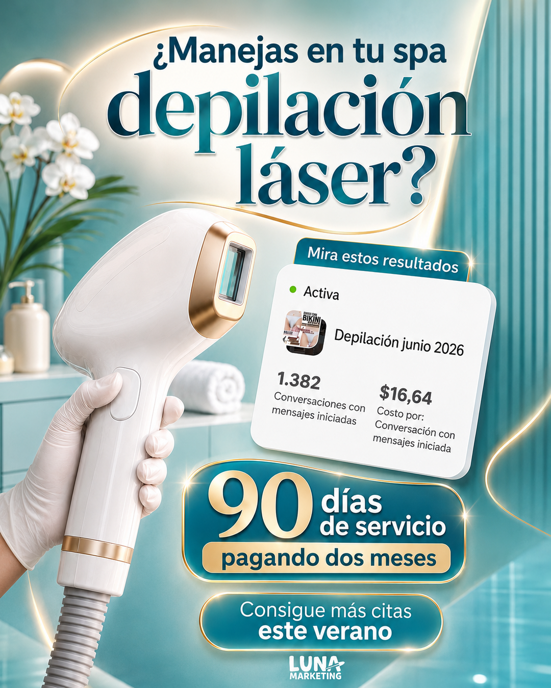 Marketing para clínicas dentales y spas Facebook ad